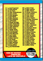 1989 O-Pee-Chee Checklist 111-2 #198