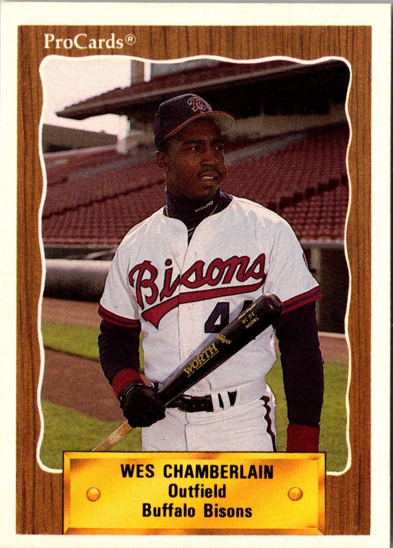 1990 ProCards Wes Chamberlain #386