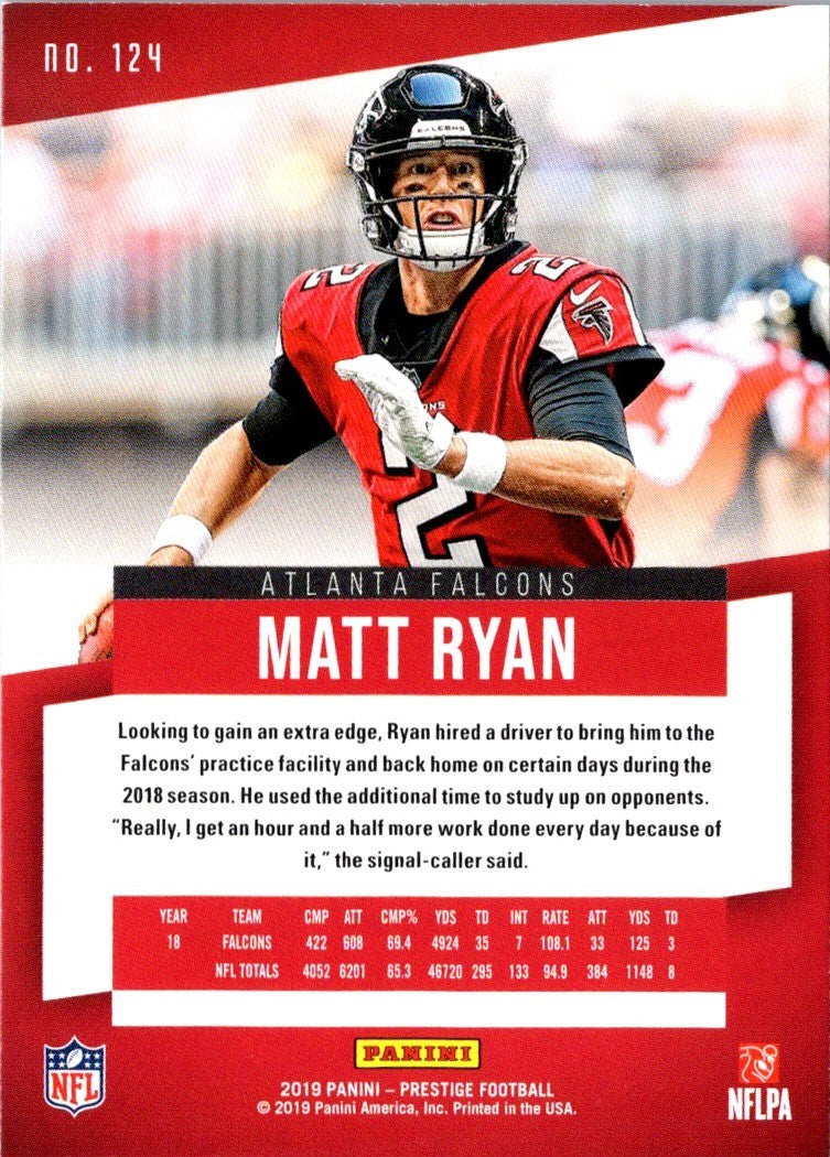 2019 Panini Prestige Matt Ryan