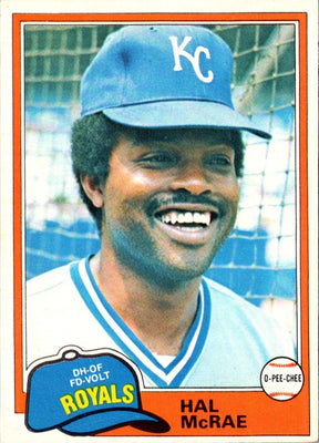 1981 Topps Hal McRae #295