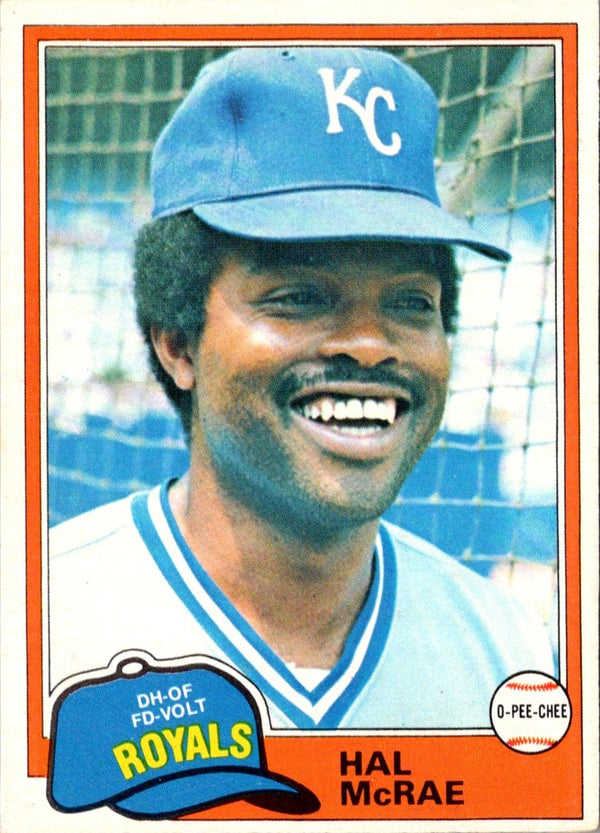 1981 Topps Hal McRae #295