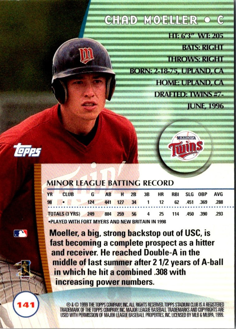 1999 Stadium Club Chad Moeller