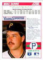 1988 Score Young Superstars I Mike Dunne #26