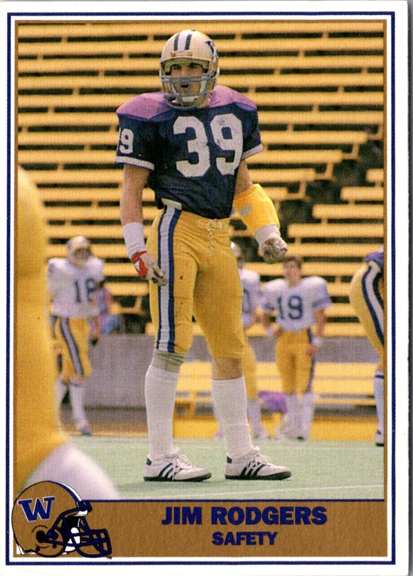 1992 Pacific Greats Washington Huskies Jim Rodgers #53
