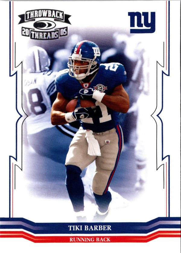 2005 Donruss Throwback Threads Tiki Barber #98