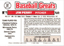 1989 Swell Baseball Greats Jim Perry