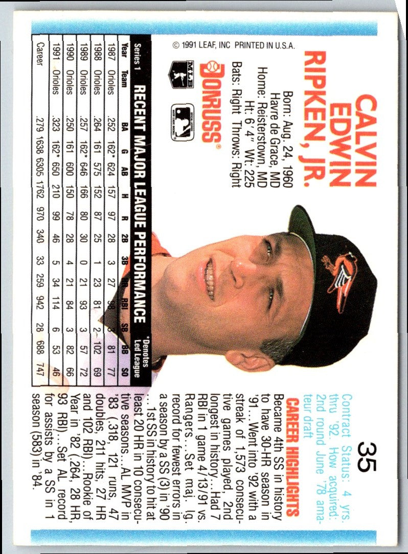 1991 Star Diamond Cal Ripken Jr.