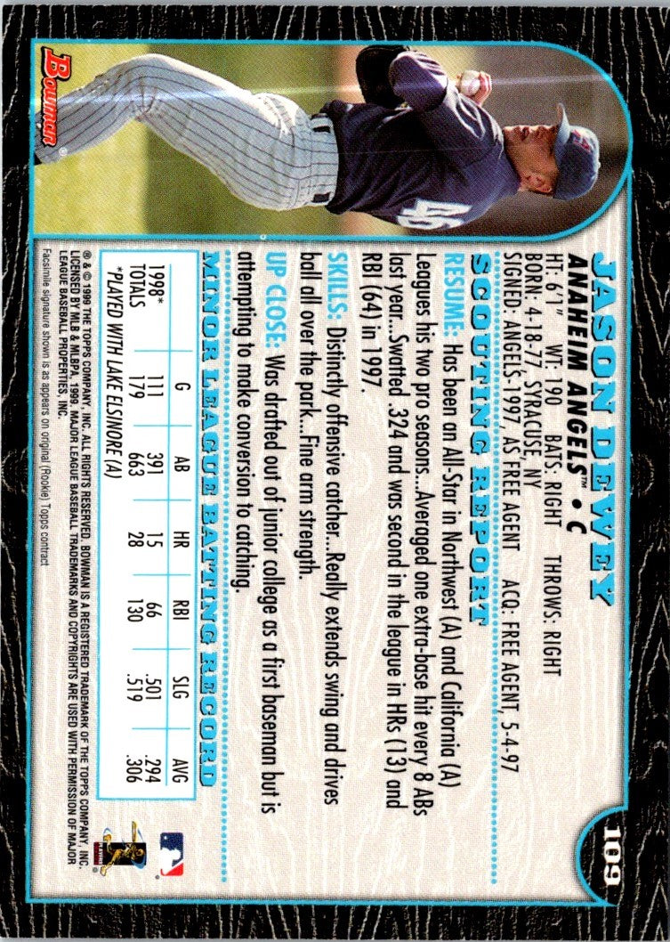 1999 Bowman Jason Dewey