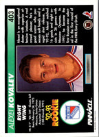 1992 Pinnacle Canadian Alexei Kovalev #403
