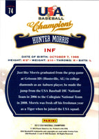 2013 Panini USA Champions Hunter Morris #74