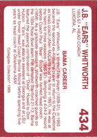 1989 Collegiate Collection Alabama Coke 580 J.B. Whitworth #434