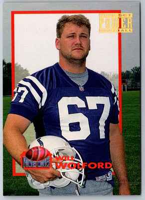 1993 Pro Set Power Moves Gold Will Wolford #PM18