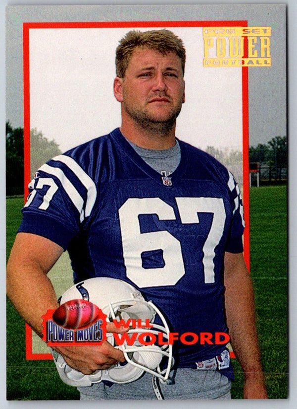 1993 Pro Set Power Moves Gold Will Wolford #PM18