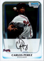 2011 Bowman Chrome Prospect Carlos Perez #BCP108