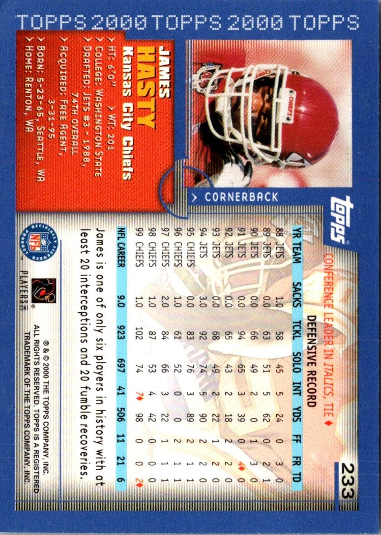 2000 Topps James Hasty
