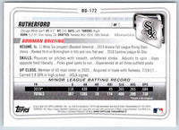 2020 Bowman Blake Rutherford #BD-172