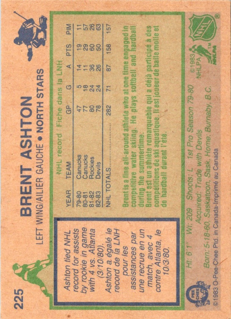 1983 O-Pee-Chee Brent Ashton