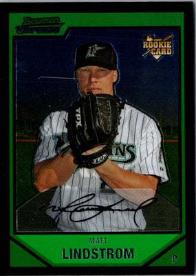 2007 Bowman Chrome Matt Lindstrom #197