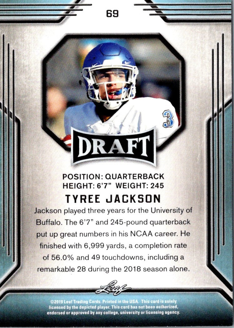 2019 Leaf Draft Tyree Jackson