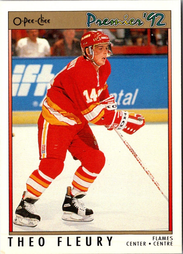 1991 O-Pee-Chee Premier Theo Fleury #92