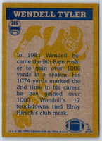 1982 Topps Wendell Tyler #386