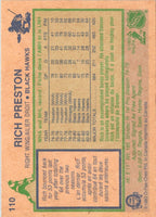 1983 O-Pee-Chee Rich Preston #110