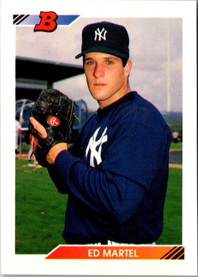 1992 Bowman Ed Martel #607 Rookie
