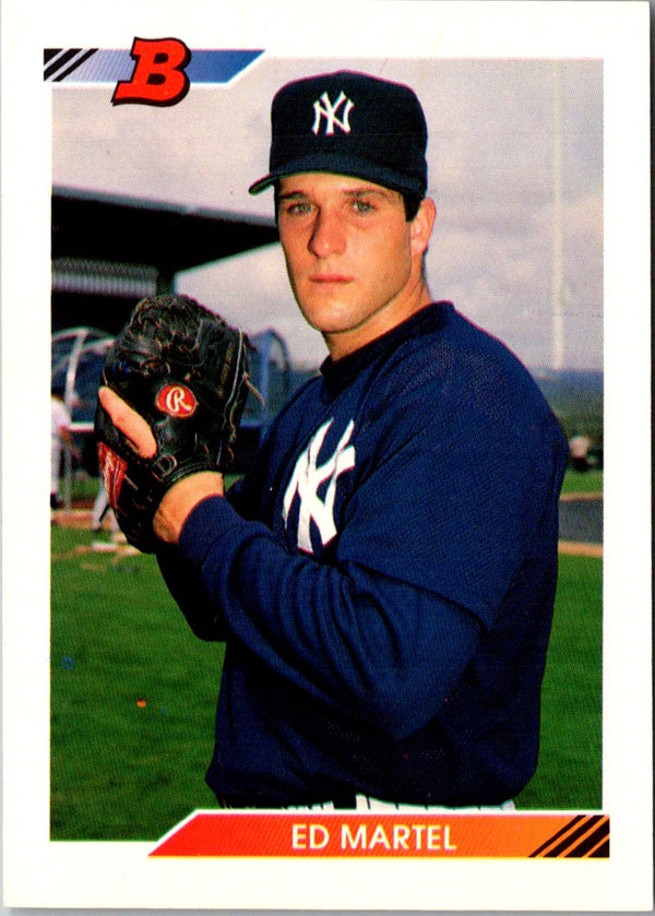 1992 Bowman Ed Martel #607 Rookie