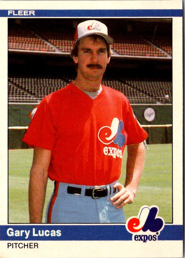 1984 Fleer Update Gary Lucas #U-73