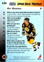 1992 Upper Deck Ray Bourque #626
