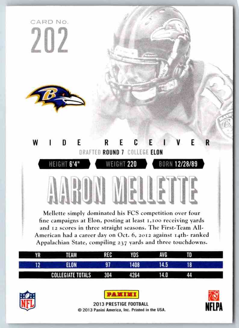 2014 Prestige Aaron Mellette