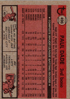 1981 Topps Paul Dade #496