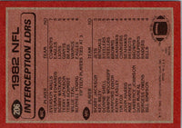 1983 Topps 1982 Interception Leaders  - Everson Walls/Bobby Jackson/Ken Riley/Donnie Shell/Dwayne Woodruff #206 NM-MT