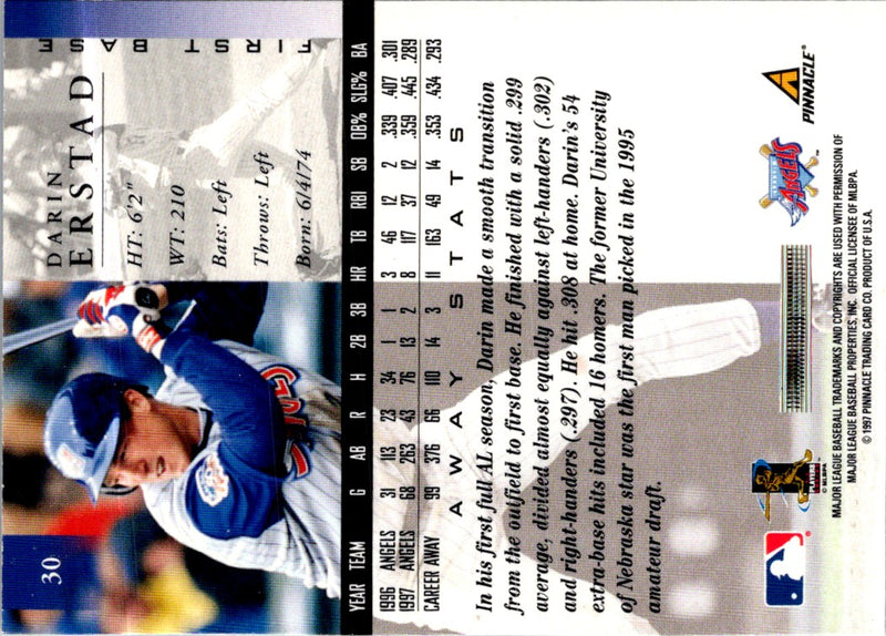 1998 Pinnacle Darin Erstad