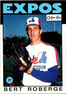1986 O-Pee-Chee Bert Roberge