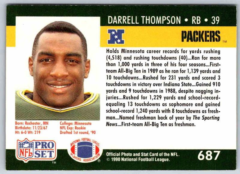 1992 Proset Darrell Thompson