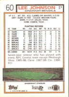 1992 Topps Lee Johnson #60