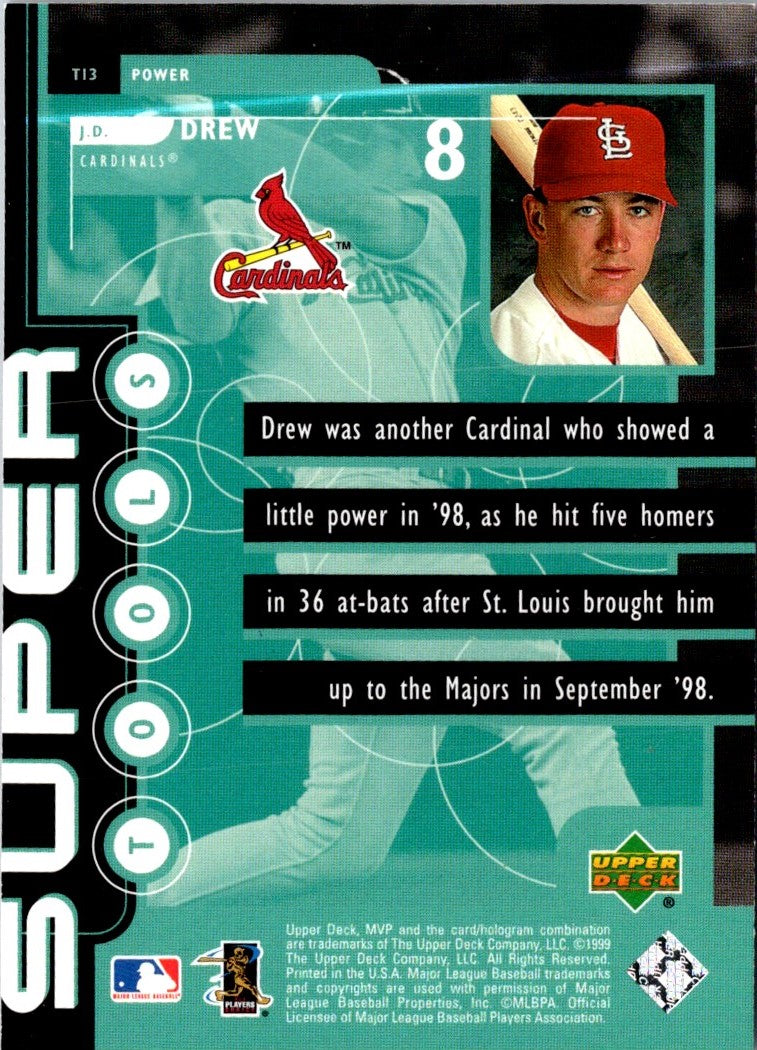 1999 Upper Deck MVP Super Tools J.D. Drew