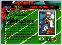 1991 Topps Stadium Club Football Jeff Wright #360