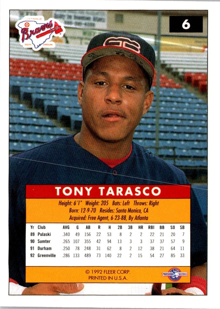 1992 Fleer Excel Tony Tarasco