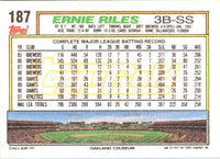 1992 Topps Ernie Riles #187