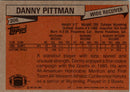 1981 Topps Danny Pittman
