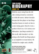 2010 Upper Deck Season Biography Adrian Gonzalez