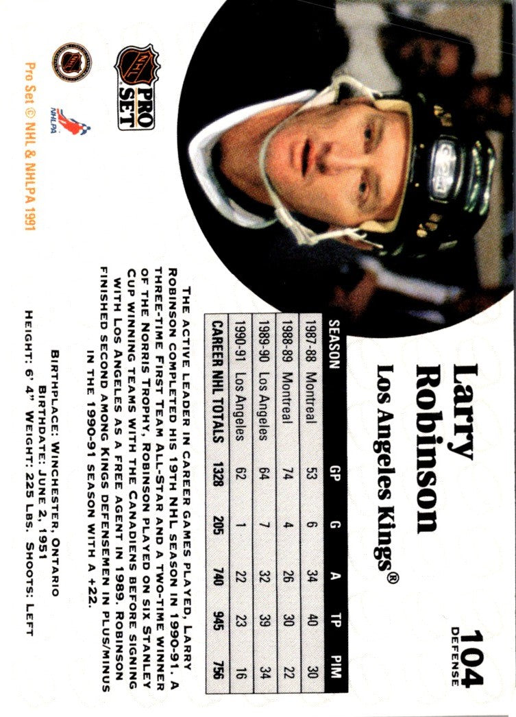 1991 Pro Set Larry Robinson