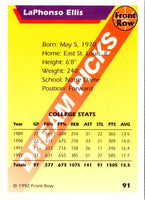 1992 Front Row Dream Picks LaPhonso Ellis #91