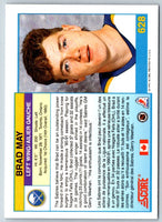 1991 Score Canadian Brad May #628