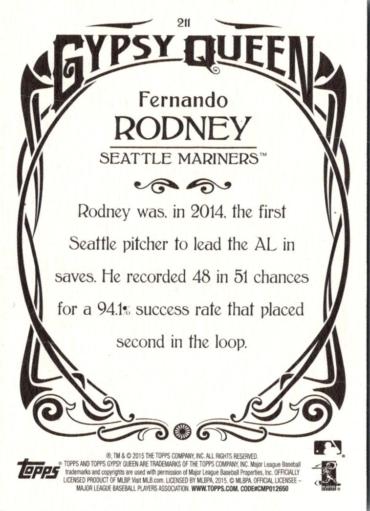 2015 Topps Gypsy Queen Fernando Rodney