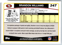 2011 Topps Football Brandon Williams #347