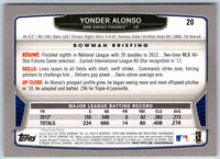 2013 Bowman Yonder Alonso #20