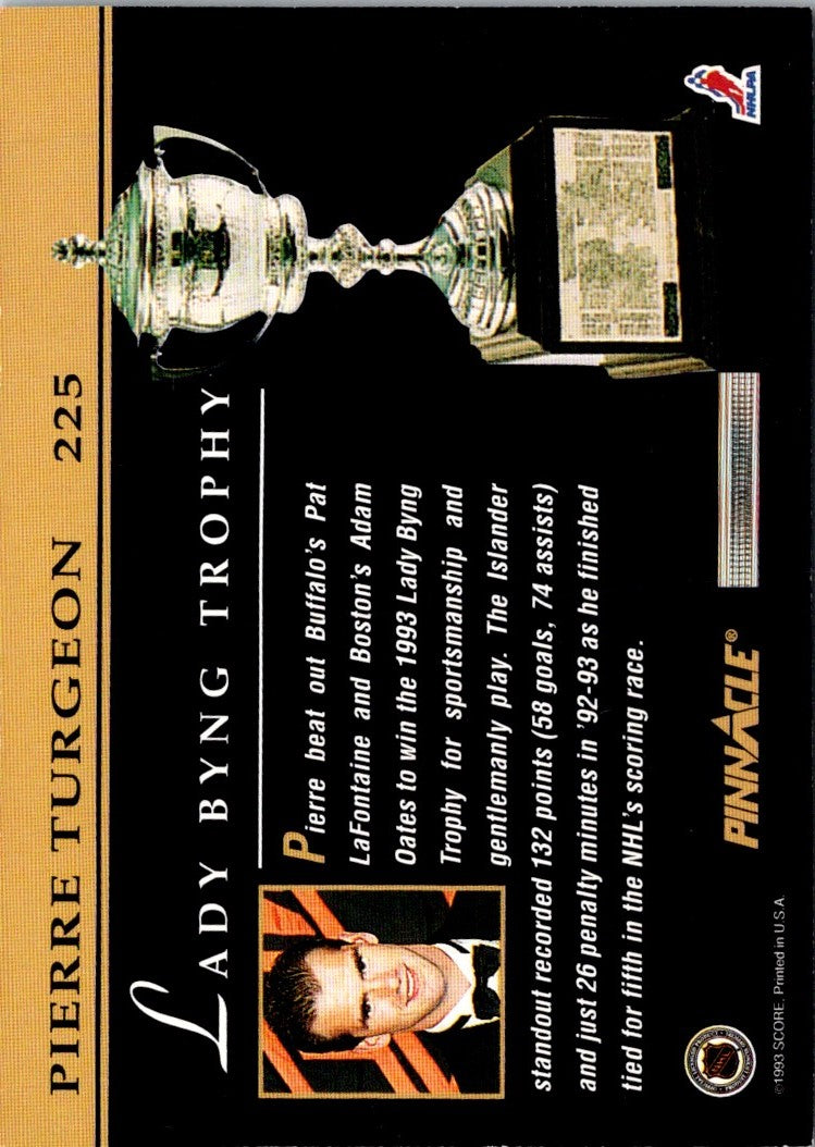 1993 Pinnacle Canadian Pierre Turgeon